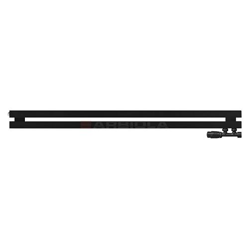 Arbiola Ritmo Gorizont V 1200-40-02 секции чёрный горизонтальный радиатор c нижним подключением
