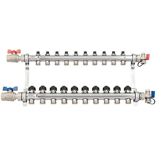 РЕХАУ К-т коллекторов HKV из нерж. стали на 10 контура с шар. кранами