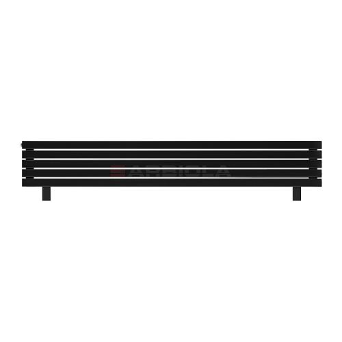 Arbiola Gorizont Liner HZ 2200-36-05 секции черный горизонтальный радиатор c боковым подключением с ножками
