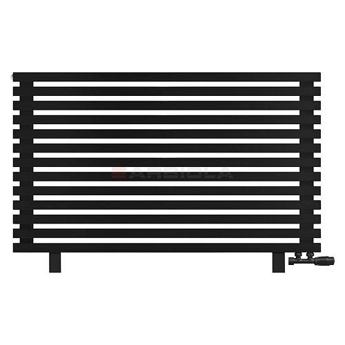 Arbiola Gorizont Ritmo VZ 1250-40-13 секций чёрный горизонтальный  радиатор c нижним подключением (на ножках)