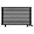 Arbiola Gorizont Ritmo VZ 1250-40-13 секций чёрный горизонтальный  радиатор c нижним подключением (на ножках)