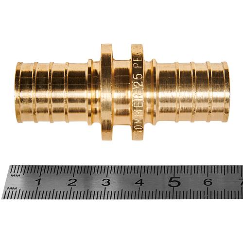 ROMMER Муфта соединительная равнопроходная 25 для труб из сшитого полиэтилена осевая