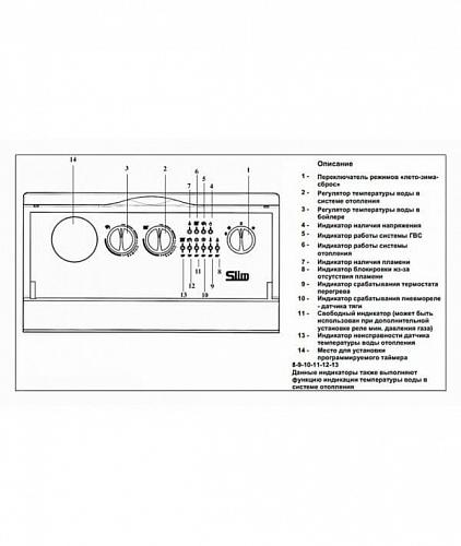 BAXI SLIM 2.230 i 4E напольный двухконтурный газовый котел