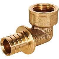 ROMMER Уголок-переходник с внутренней резьбой 20xG1/2 для трубы из сшитого полиэтилена осевой