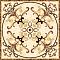 Infinity Ceramic Tiles Ruskin Roseton Beige 120x120 декоративный элемент