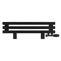 Arbiola Gorizont Ritmo VZ 700-40-03 секции чёрный горизонтальный  радиатор c нижним подключением (на ножках)