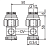 Oventrop Multiflex F ZB 1/2"HPx3/4"HP Узел нижнего подключения прямой