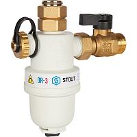 STOUT Фильтр-шламоотделитель G 3/4M-G 3/4RN-G 3/4M с магнитом для настенных котлов FW-0072-000020