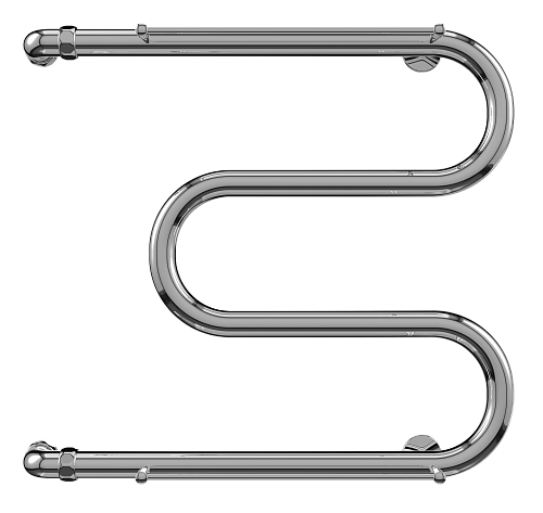 Terminus М-образный с/п 1" 500х600 Водяной полотенцесушитель 