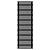 Arbiola Gorizont Ritmo H 700-40-38 секций чёрный горизонтальный  радиатор c боковым подключением